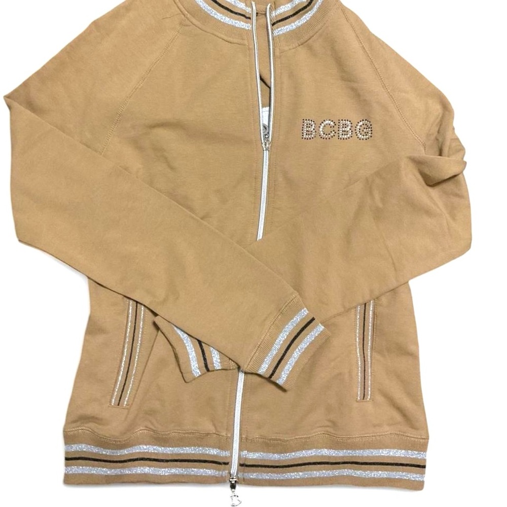BCBG Maxazria Retro Varsity Full Zip Up